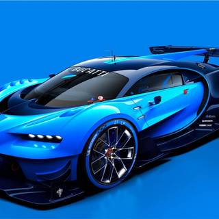 Bugatti blue wallpaper