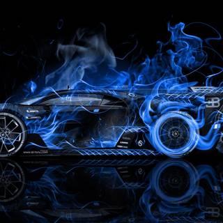 Bugatti blue wallpaper