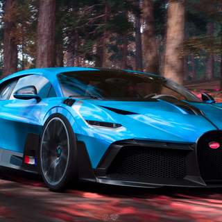 Bugatti blue wallpaper