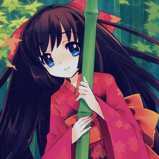 Kawaii anime Thanksgiving wallpaper