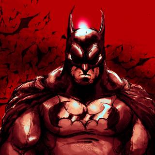 Batman red 4k wallpaper