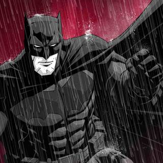 Batman red 4k wallpaper