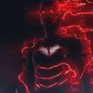 Batman red 4k wallpaper