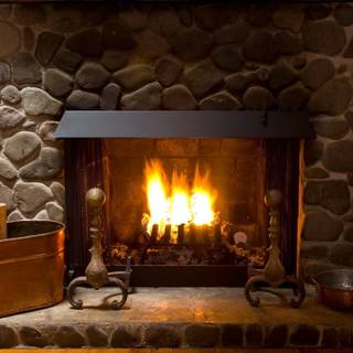 Fireplace 4k wallpaper