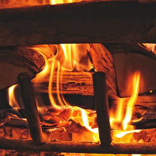 Fireplace 4k wallpaper