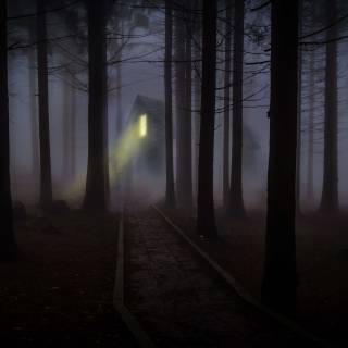 Haunted house 4k wallpaper