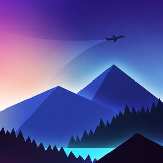 Blue 4k minimalist wallpaper