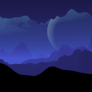 Blue 4k minimalist wallpaper