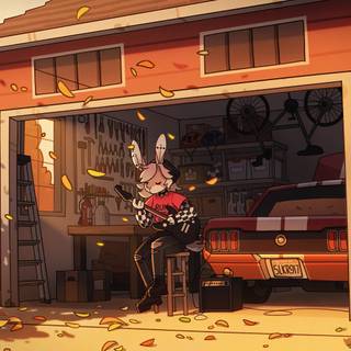 Lofi autumn PC wallpaper