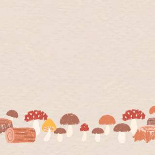 Mushroom autumn wallpaper