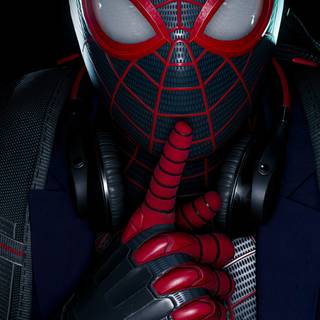 Miles Morales iPhone lock screen wallpaper