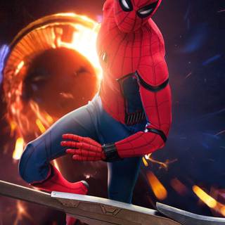 Miles Morales iPhone lock screen wallpaper