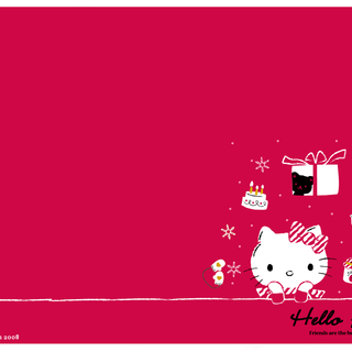 Hello Kitty winter laptop wallpaper
