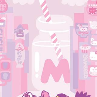 Cute Kawaii vertical Hello Kitty wallpaper