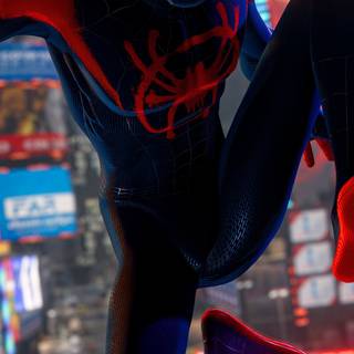 Miles Morales iPhone lock screen wallpaper