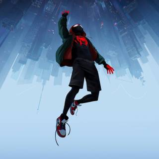 Miles Morales iPhone lock screen wallpaper