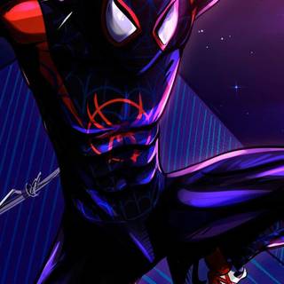 Miles Morales iPhone lock screen wallpaper