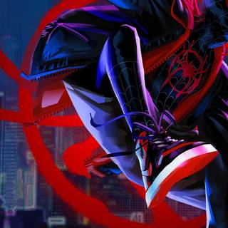 Miles Morales iPhone lock screen wallpaper