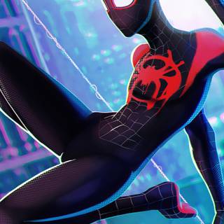 Miles Morales iPhone lock screen wallpaper