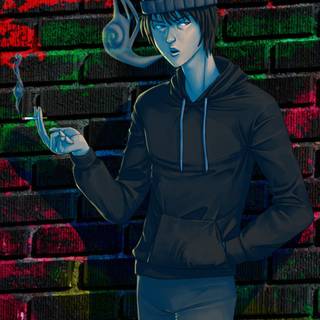 Anime smoker wallpaper