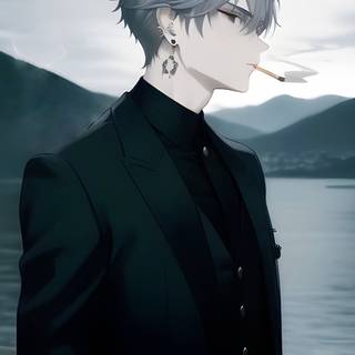 Anime smoker wallpaper