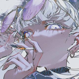 Anime smoking 4k wallpaper
