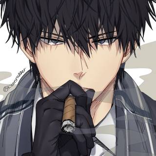 Anime smoker wallpaper