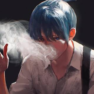 Anime smoking 4k wallpaper