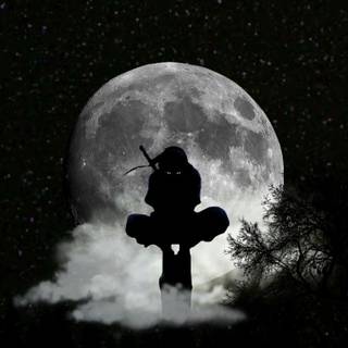 Black and white Itachi wallpaper