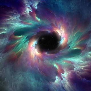 Black hole 3D wallpaper