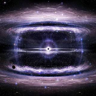 Space black hole wallpaper