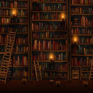 Desktop shelf HD wallpaper