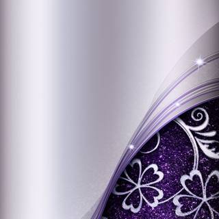 Purple and silver wallpaper
