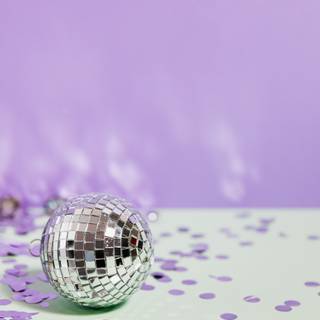 Purple and silver wallpaper