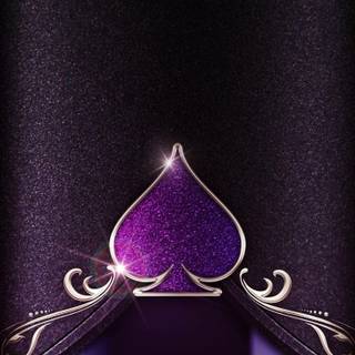 Purple and silver wallpaper