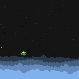 Retro night PS4 wallpaper