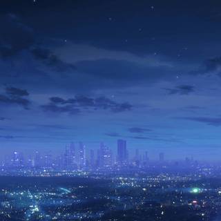 City aesthetic anime wallpaper