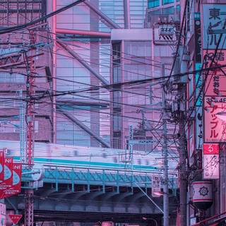 City aesthetic anime wallpaper