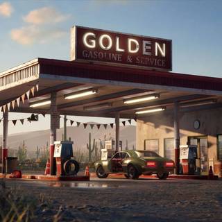 Service station wallpaper