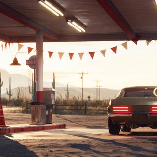 Service station wallpaper