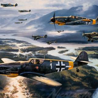 World War II fighter planes wallpaper