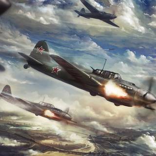 World War II fighter planes wallpaper