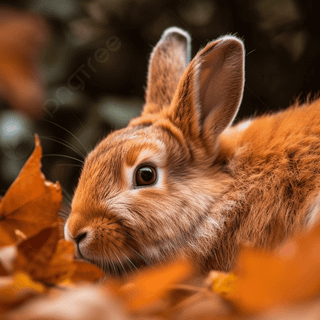 Rabbit autumn wallpaper