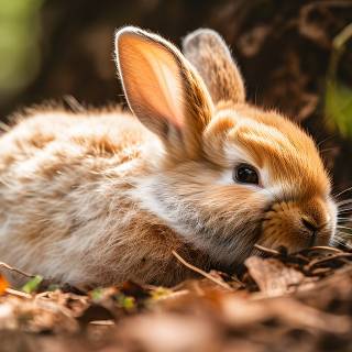 Rabbit autumn wallpaper