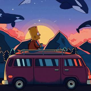 4k Bart Simpson wallpaper