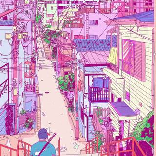 Aesthetic anime 4k phone wallpaper