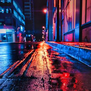 Neon 4k city wallpaper