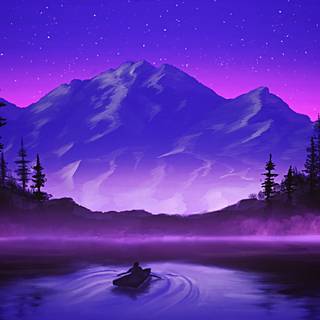 Aesthetic mountains 4k wallpaper
