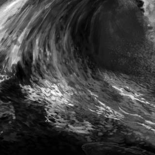 Black waves 4k wallpaper