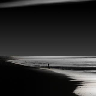 Black waves 4k wallpaper